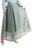 RRP€115 SILVIAN HEACH Maxi Pleated Skirt Size XS Mesh Base Striped Sequined Bow gallery photo number 6