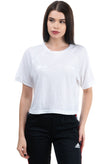 THE UPSIDE T-Shirt Top Size S Linen Blend Coated Arrow Short Sleeve Cropped gallery photo number 2