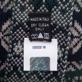 LUIGI BORRELLI NAPOLI Wool Knitted Necktie Short Scandinavian Pattern RRP €155 gallery photo number 6