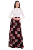 RRP €1190 MIKAEL AGHAL Maxi Skirt Dress Size US 2 / XS Floral Lace Bow Tie gallery photo number 2
