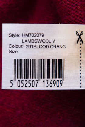 HACKETT Wool Jumper Size XL Thin Knit Embroidered Logo Long Sleeve V-Neck gallery photo number 10