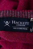 HACKETT Wool Jumper Size XL Thin Knit Embroidered Logo Long Sleeve V-Neck gallery photo number 7