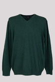 RRP$245 HACKETT Wool Jumper Size XXXL Melange Thin Knit Embroidered Logo V-Neck gallery photo number 1
