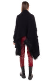 RRP €575 SIMONE ROCHA Wrap Scarf Cardigan One Size Alpaca & Wool Blend Chunky gallery photo number 6