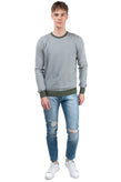 RRP€105 GIOFERRARI Jumper Size 56 / 3XL Thin Knit Two Tone Long Sleeve Crew Neck gallery photo number 1