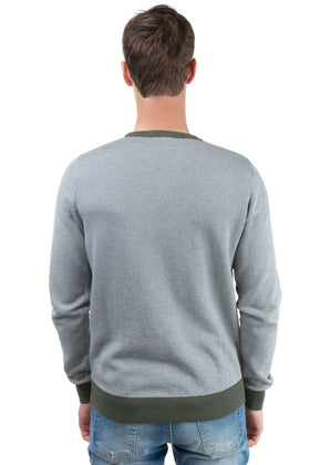 RRP€105 GIOFERRARI Jumper Size 56 / 3XL Thin Knit Two Tone Long Sleeve Crew Neck gallery photo number 4
