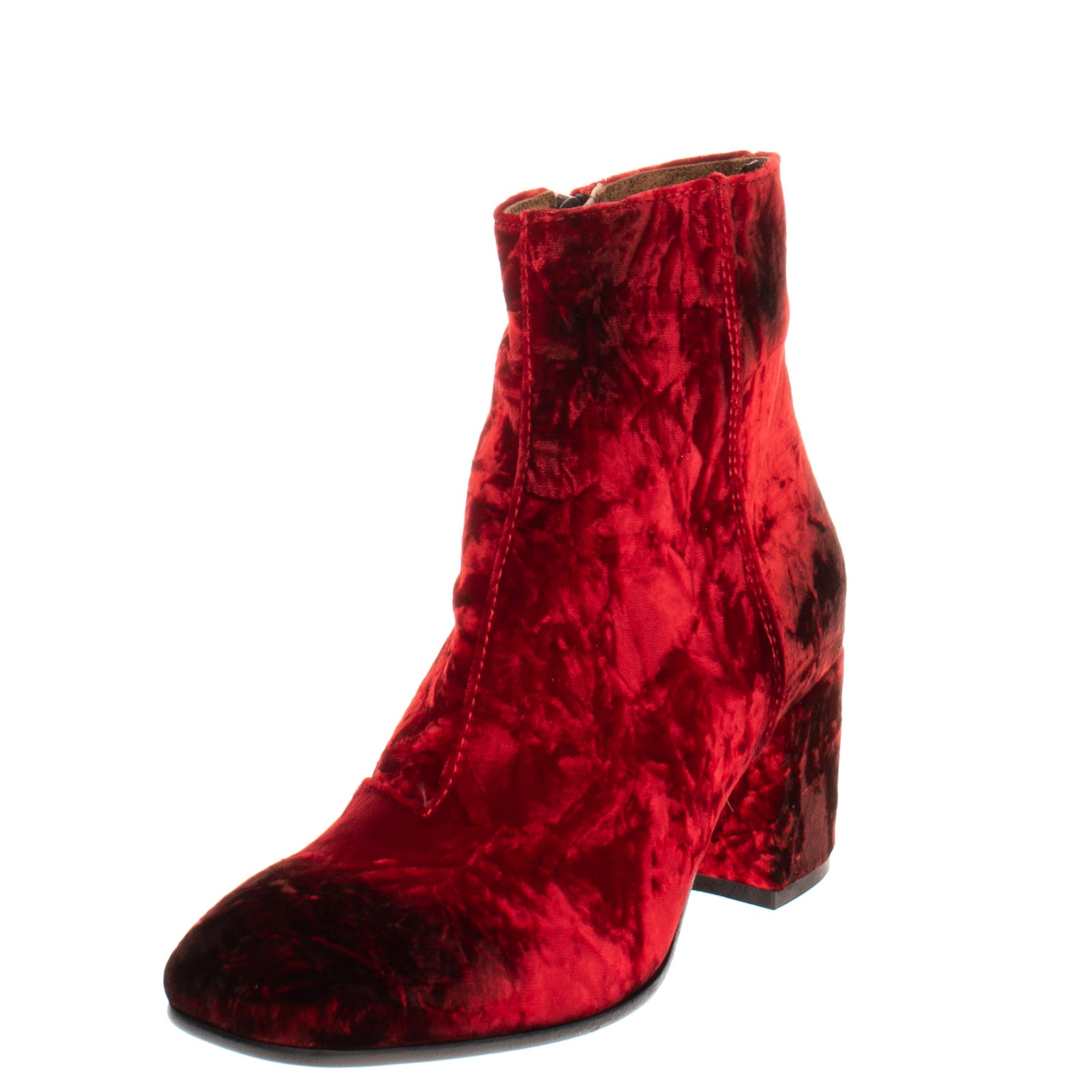 RRP €230 ALEXANDER HOTTO Velour Ankle Boots EU 36 UK 3 US 6 Zip Made in Italy gallery main photo