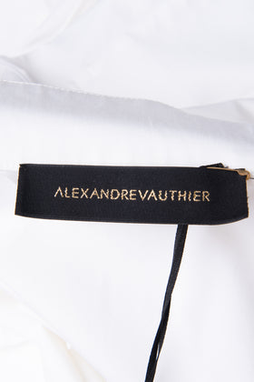 RRP €2110 ALEXANDRE VAUTHIER Shirt Jacket Size FR 42 / L Belted Padded Shoulders gallery photo number 8