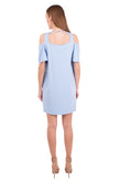 RRP €265 SPACE STYLE CONCEPT Shift Dress Size 44 / M Cold Shoulder Made in Italy gallery photo number 5