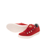 RRP €155 SAVOY Leather Sneakers Size 40 UK 7 US 10 Red Mesh Lining Made in Italy gallery photo number 1