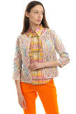 RRP €150 MARIA DI SOLE Jacquard Jacket Size S Diamond 3/4 Sleeve Made in Italy gallery photo number 2
