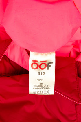 OOF Blouson Jacket Size S Logo Patch Lightly Padded Full Popper Collared gallery photo number 12