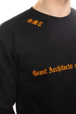 RRP €125 OMC Sweatshirt Size S Embroidered Front Crew Neck HANDMADE in Italy gallery photo number 5