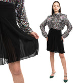 RRP €130 RICHMOND X Crepe Flare Skirt Size 40- XS Pleated Made in Italy gallery photo number 1