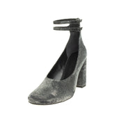 RRP €290 SIGERSON MORRISON Ankle Strap Court Shoes Size 38 UK 5 US 8 Lame Effect gallery photo number 2