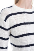 RAILS Jumper Size XS Cable-Knit Striped Pattern Sleeve Crew Neck gallery photo number 5