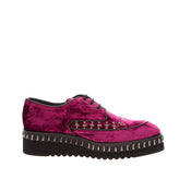 RRP €255 RAS Velour Creeper Shoes EU 37 UK 4 US 7 Studded Platform Sole Lace Up gallery photo number 4