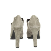 RRP €105 CAFENOIR Suede Leather Mary Jane Shoes EU 37 UK 4 US 7 Mink Fur Trim gallery photo number 5
