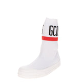 GCDS Knitted Sneakers EU38 UK5 US8 Flatform Logo Intarsia Made in Italy RRP €295 gallery photo number 2