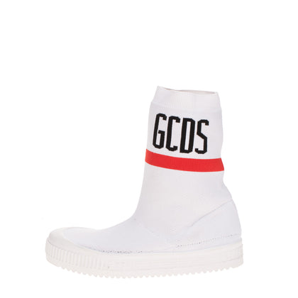 GCDS Knitted Sneakers EU38 UK5 US8 Flatform Logo Intarsia Made in Italy RRP €295 gallery photo number 4