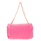 SWEET MATILDA Shoulder Bag Quilted Studded Woven Chain Turnlock Flap gallery photo number 3