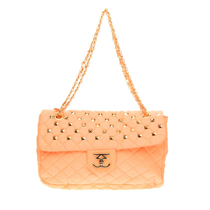 SWEET MATILDA Shoulder Bag Quilted Studded Chain Strap Flap gallery photo number 1