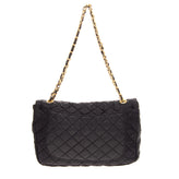 SWEET MATILDA Shoulder Bag Quilted Studded Woven Chain Strap Turnlock Flap gallery photo number 3
