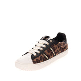 LOLWAY Sneakers Size 39 UK 6 US 9 Faux Fur Leopard Pattern Studded Low Top gallery photo number 2