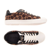 LOLWAY Sneakers Size 39 UK 6 US 9 Faux Fur Leopard Pattern Studded Low Top gallery photo number 1