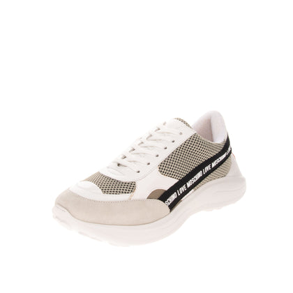 RRP €225 LOVE MOSCHINO Mesh Sneakers Size 37 UK 4 US 7 Heart Patch Chunky Sole gallery photo number 2
