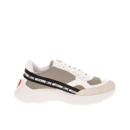 RRP €225 LOVE MOSCHINO Mesh Sneakers Size 37 UK 4 US 7 Heart Patch Chunky Sole gallery photo number 5
