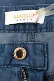 MARKUP Capri Jeans Size 30 Garment Dye Side Seam Raw Cuffs Zip Fly Made in Italy gallery photo number 7