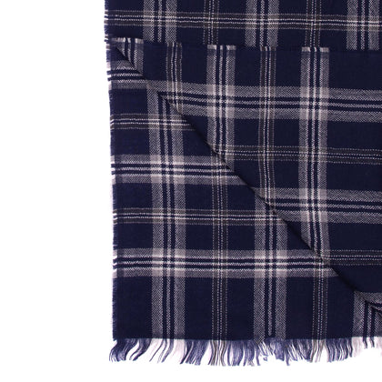 RRP€360 MISSONI Wool Long Shawl/Wrap Scarf Plaid Frayed Edges Made in Italy gallery photo number 3