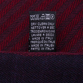 RRP €360 MISSONI Long Shawl Wrap Scarf Wool Blend Striped Herringbone Pattern gallery photo number 7