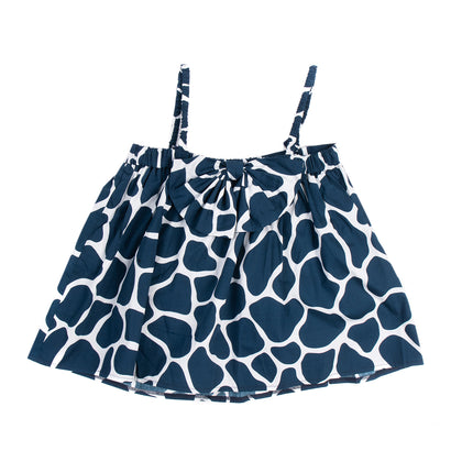 RRP €150 STELLA JEAN Smock Top Size 14Y Giraffe Pattern Bow Back Made in Italy gallery photo number 2