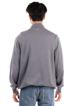 RRP €120 HACKETT Jumper Size XXL Thin Knit Partly Zip Long Sleeve Mock Neck gallery photo number 6