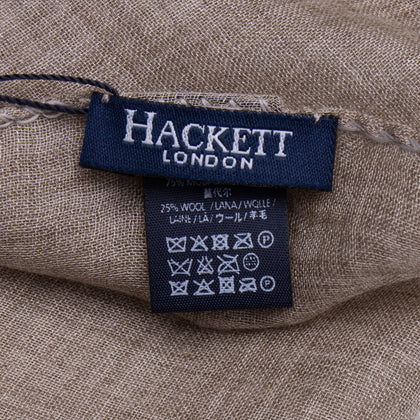 HACKETT Shawl/Wrap Scarf Wool Blend Lightweight Frayed Edges Made in Italy gallery photo number 5