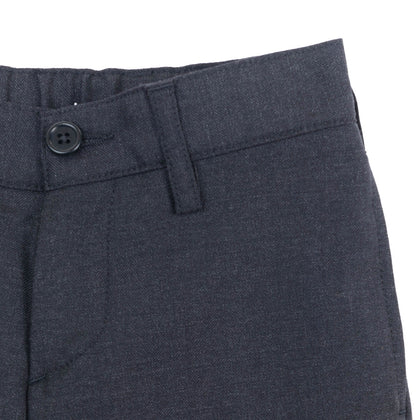HACKETT Wool Flat Front Trousers Size 7-8Y Unfinished Cuffs Made in Portugal gallery photo number 3