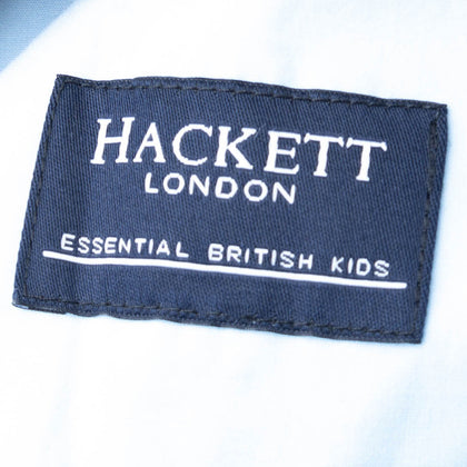 HACKETT Wool Flat Front Trousers Size 7-8Y Unfinished Cuffs Made in Portugal gallery photo number 4