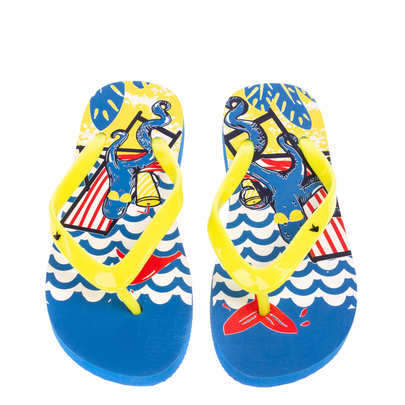 BILLYBANDIT Kid's Flip-Flop Sandals EU 25 UK 8 US 9 Beach Printed Insole gallery main photo