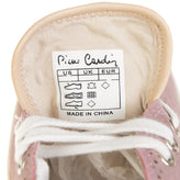 PIERRE CARDIN Suede Leather Sneakers EU 40 UK 6.5 US 7.5 Laser Cut Logo High Top gallery photo number 7