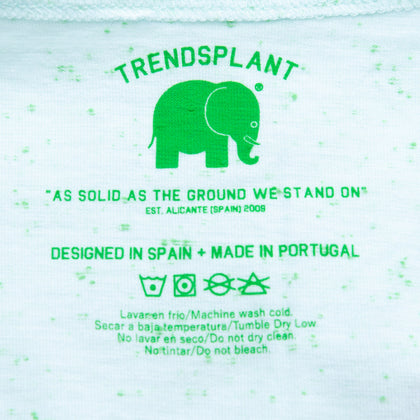 TRENDSPLANT Vest Top Size M Fleck Effect Scoop Neck Logo Patch Made in Portugal gallery photo number 6