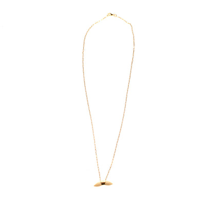RRP€175 MAANESTEN 925 Sterling Silver Chain Necklace Gold Plated Bone