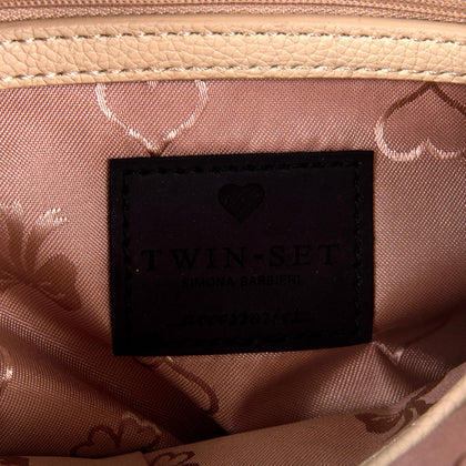 TWIN-SET SIMONA BARBIERI Wristlet Clutch Bag Large PU Leather Studded Hearts gallery photo number 7