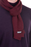 PIERRE CARDIN Stole Scarf Wool Blend Ribbed Knit Rectangle Shape Made in Italy gallery photo number 5