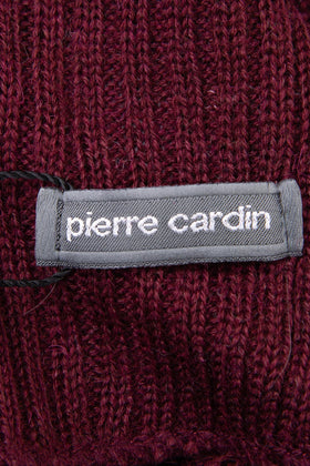 PIERRE CARDIN Stole Scarf Wool Blend Ribbed Knit Rectangle Shape Made in Italy gallery photo number 4