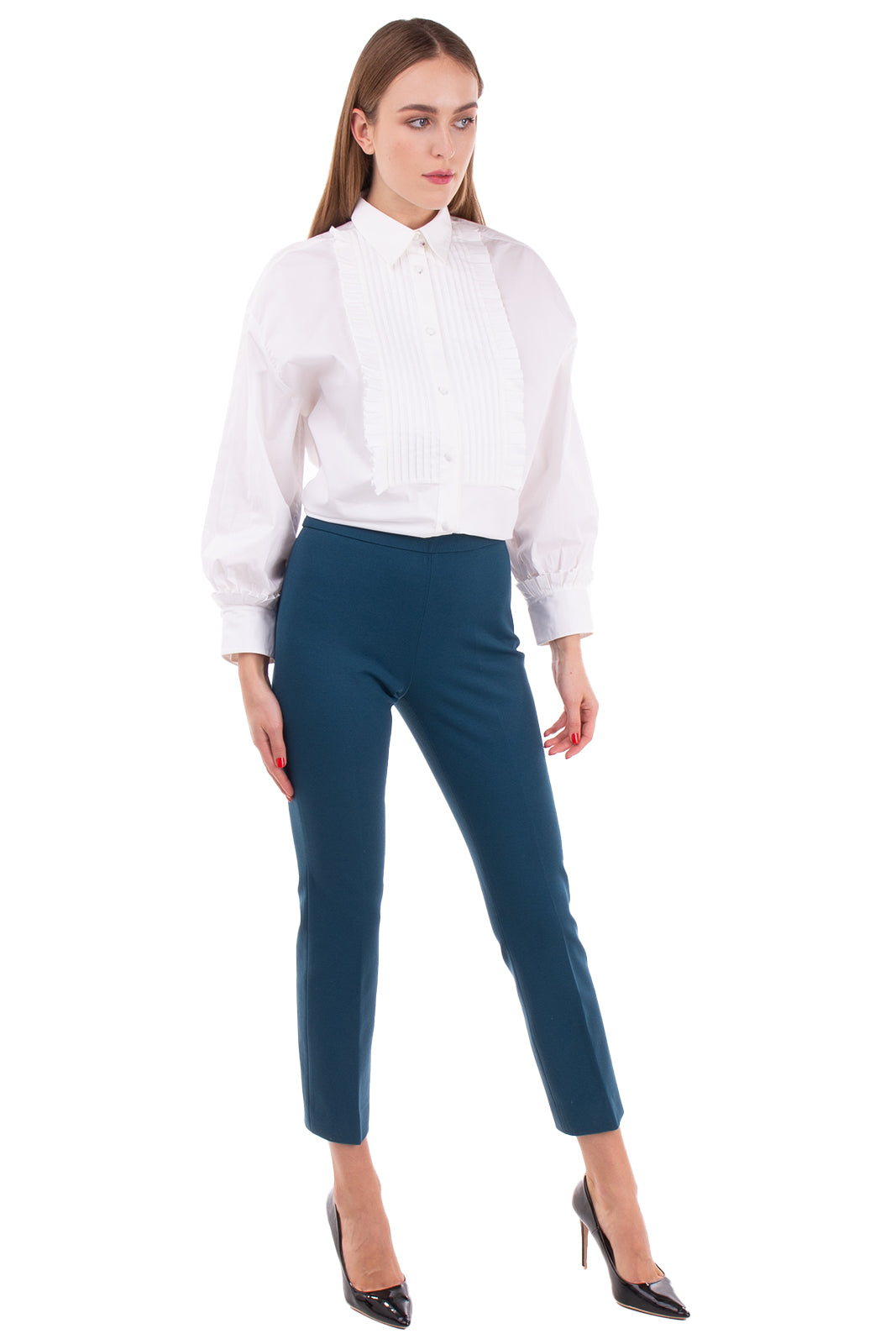 RRP €230 PIAZZA SEMPIONE Tailored Trousers Size IT 40 / XS Wool Blend gallery main photo