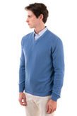 RRP €140 HERITAGE Thin Knit Jumper Size 50 / L Garment Dye V-Neck Made in Italy gallery photo number 3
