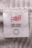 BOB T-Shirt Top Size L Look Floral & Striped Short Sleeve Crew Neck gallery photo number 7
