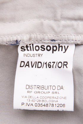 STILOSOPHY INDUSTRY Chino Trousers Size 54 / 2XL Stretch Garment Dye Pleated gallery photo number 8
